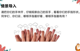 手指ppt,五指各异，个性纷呈